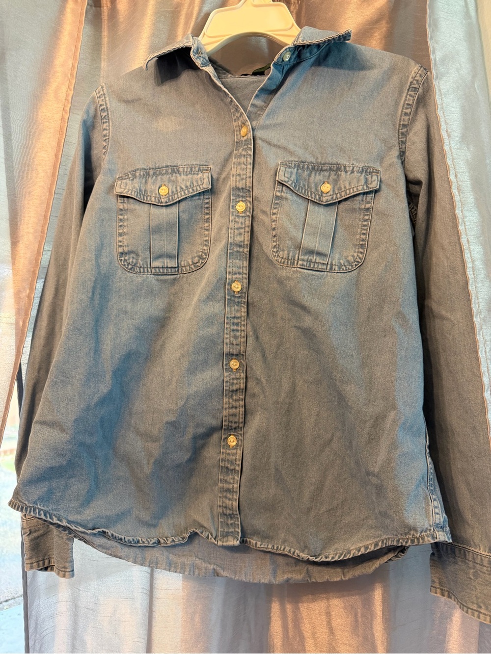 Ralph Lauren Washed Blue Denim Shirt Jacket